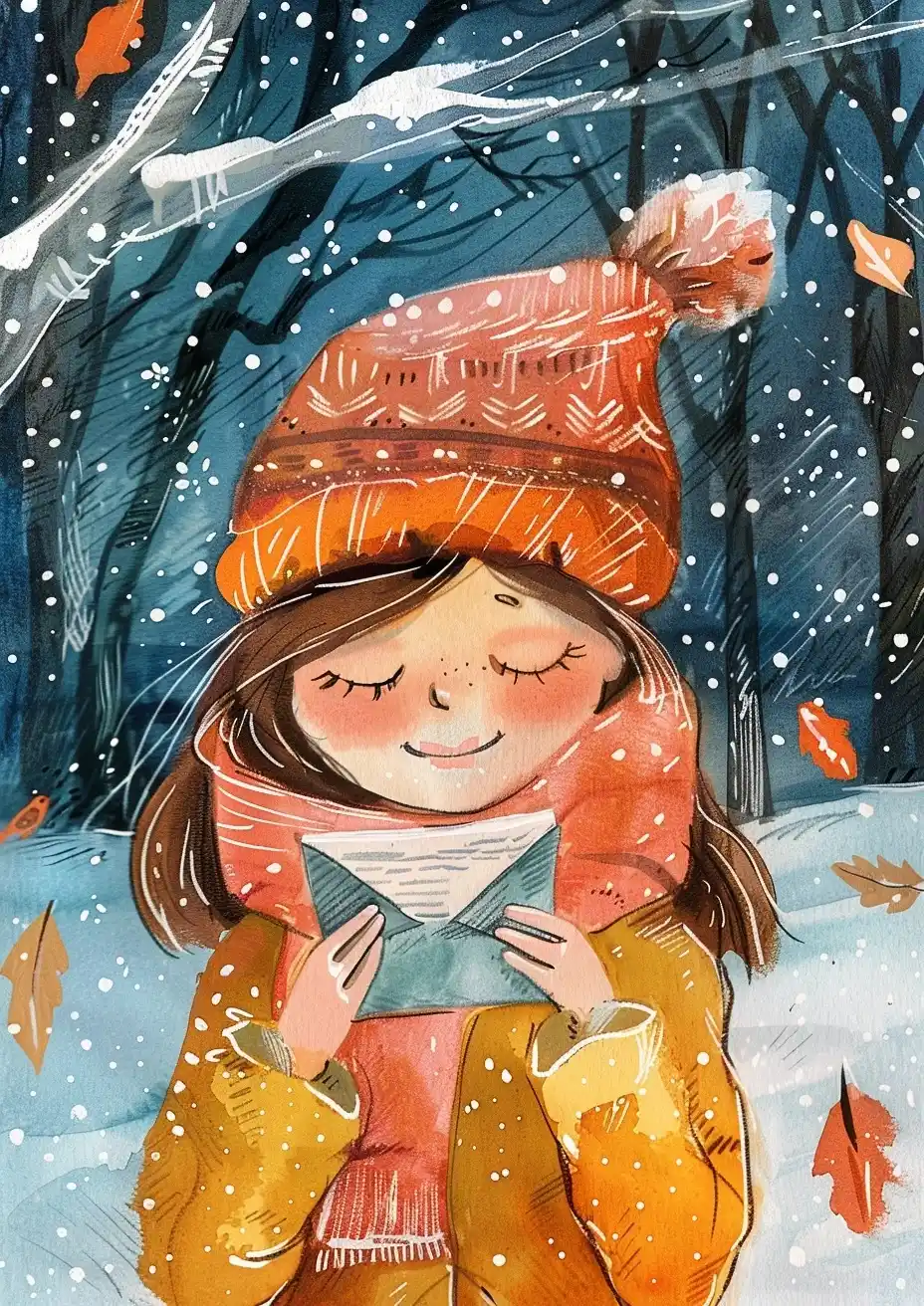 Traditional Winter Postcard