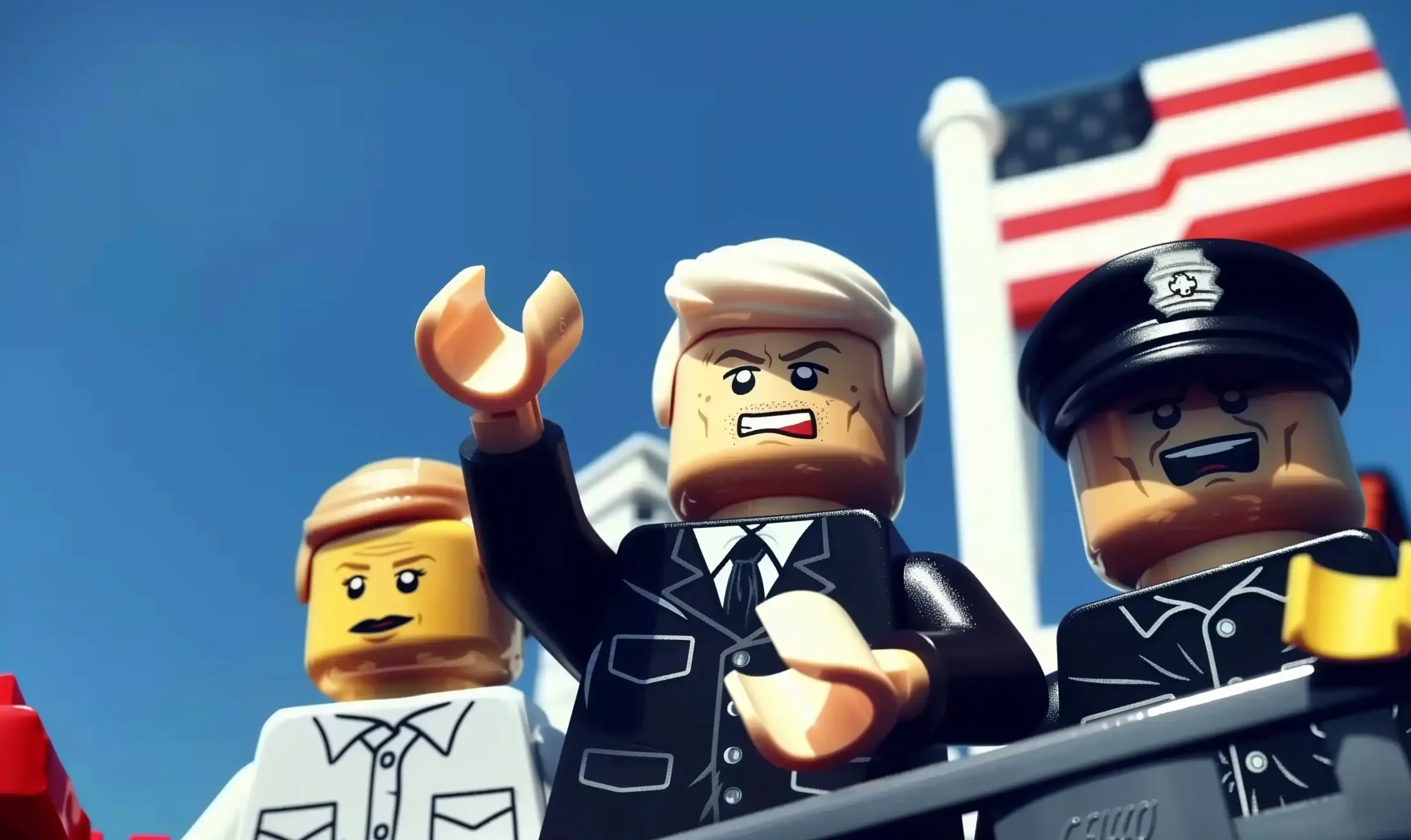 Lego Figures Lineup Illustration