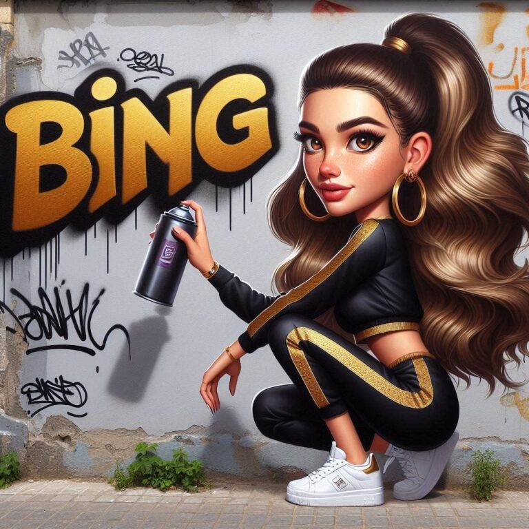 Stunning Hyperrealistic Young Woman Mural Graffiti