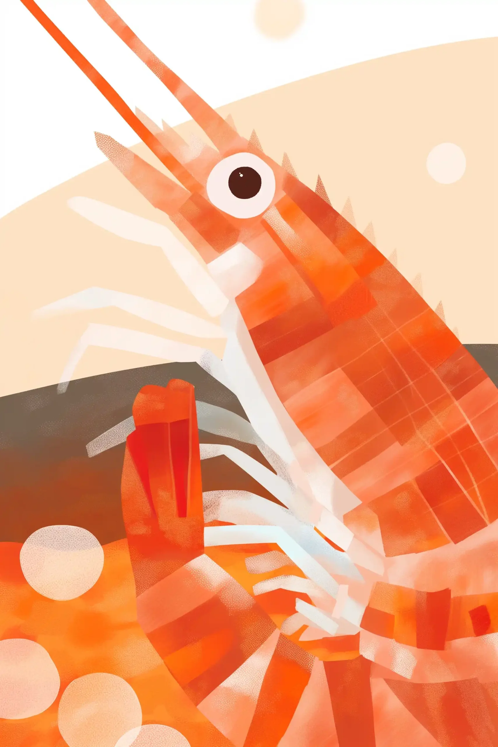 Flat Shrimp in Papaya