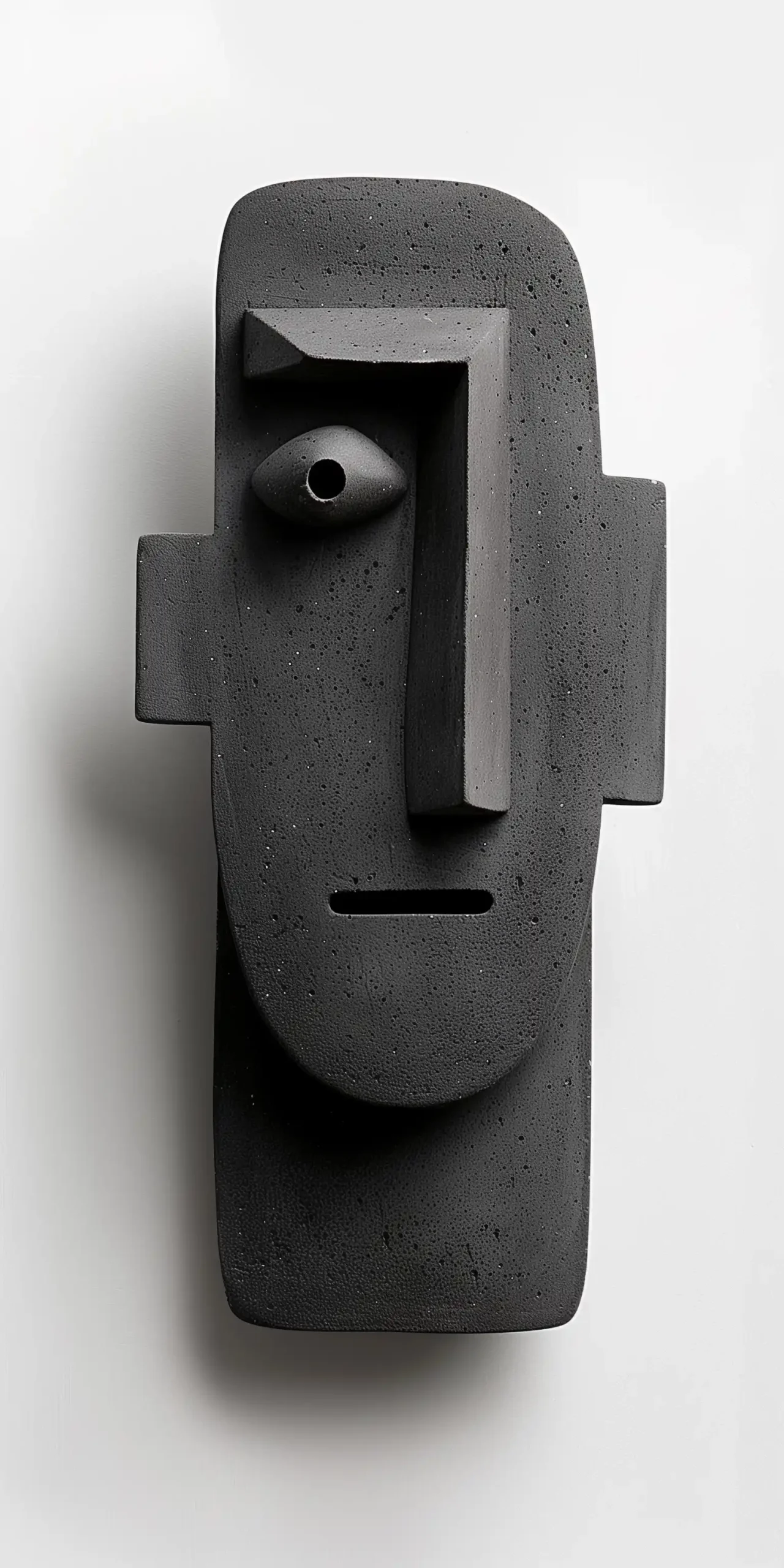 Cubist Face in Wood