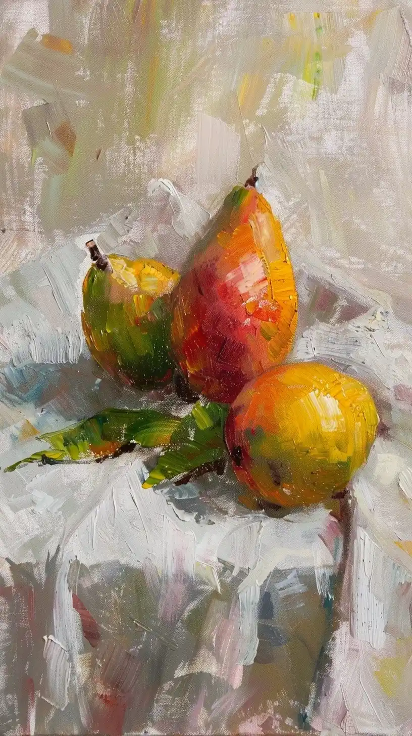 Impressionist Mango Still Life