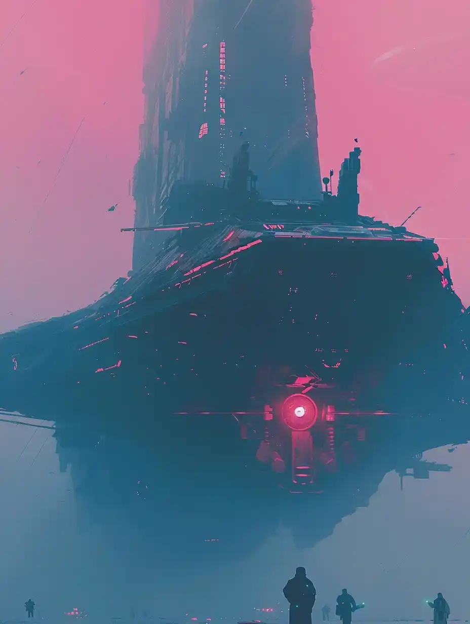 Spacecraft in Cosmic Blade