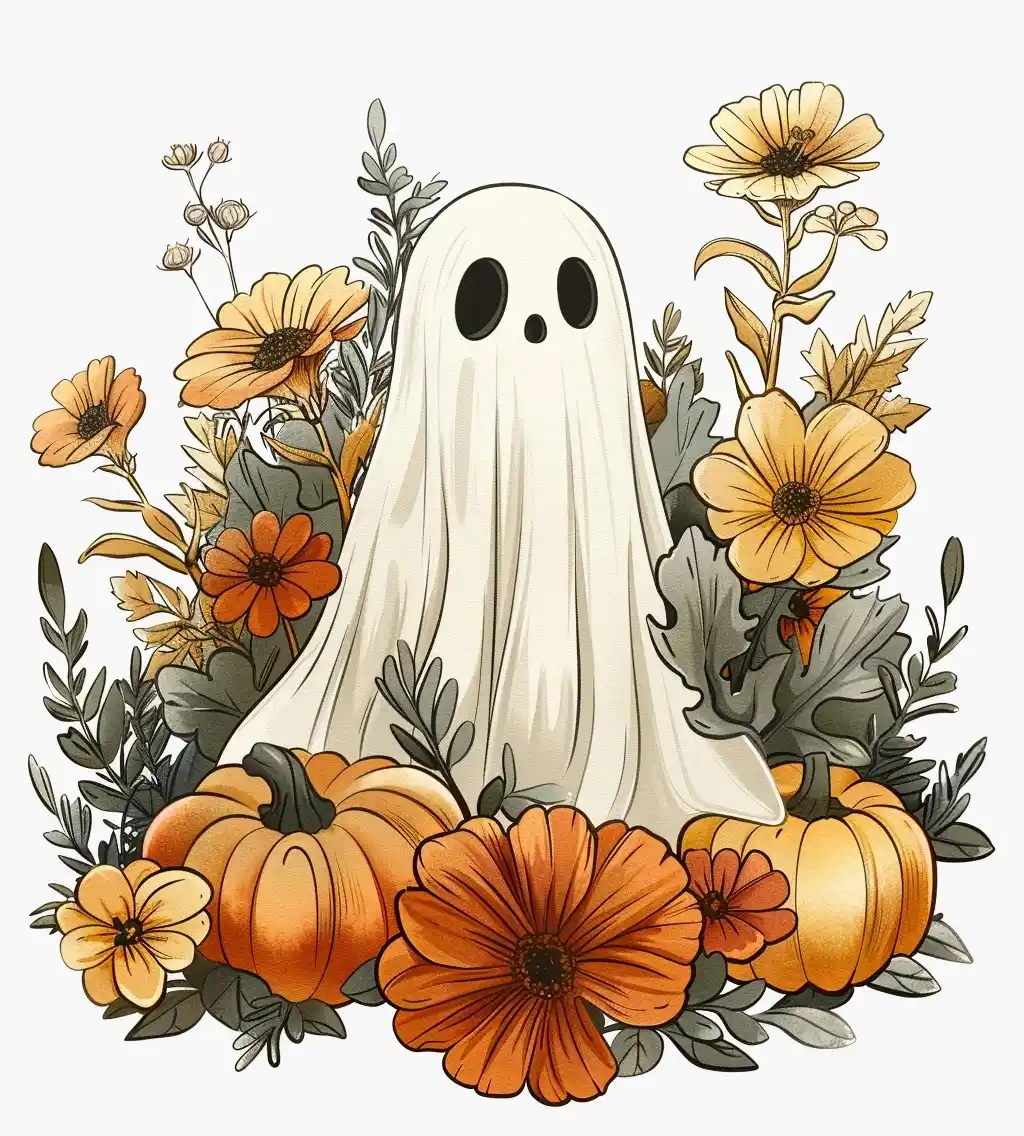 Clip Art Ghostly Garden