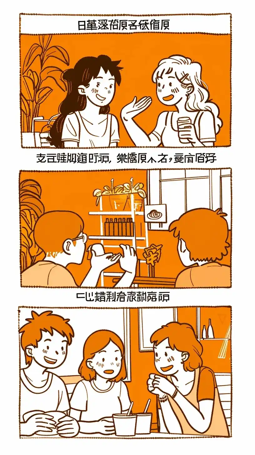 Flat Chatting Trio Panels