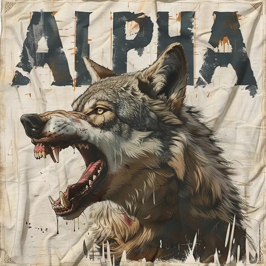 Vintage Alpha Wolf Tee