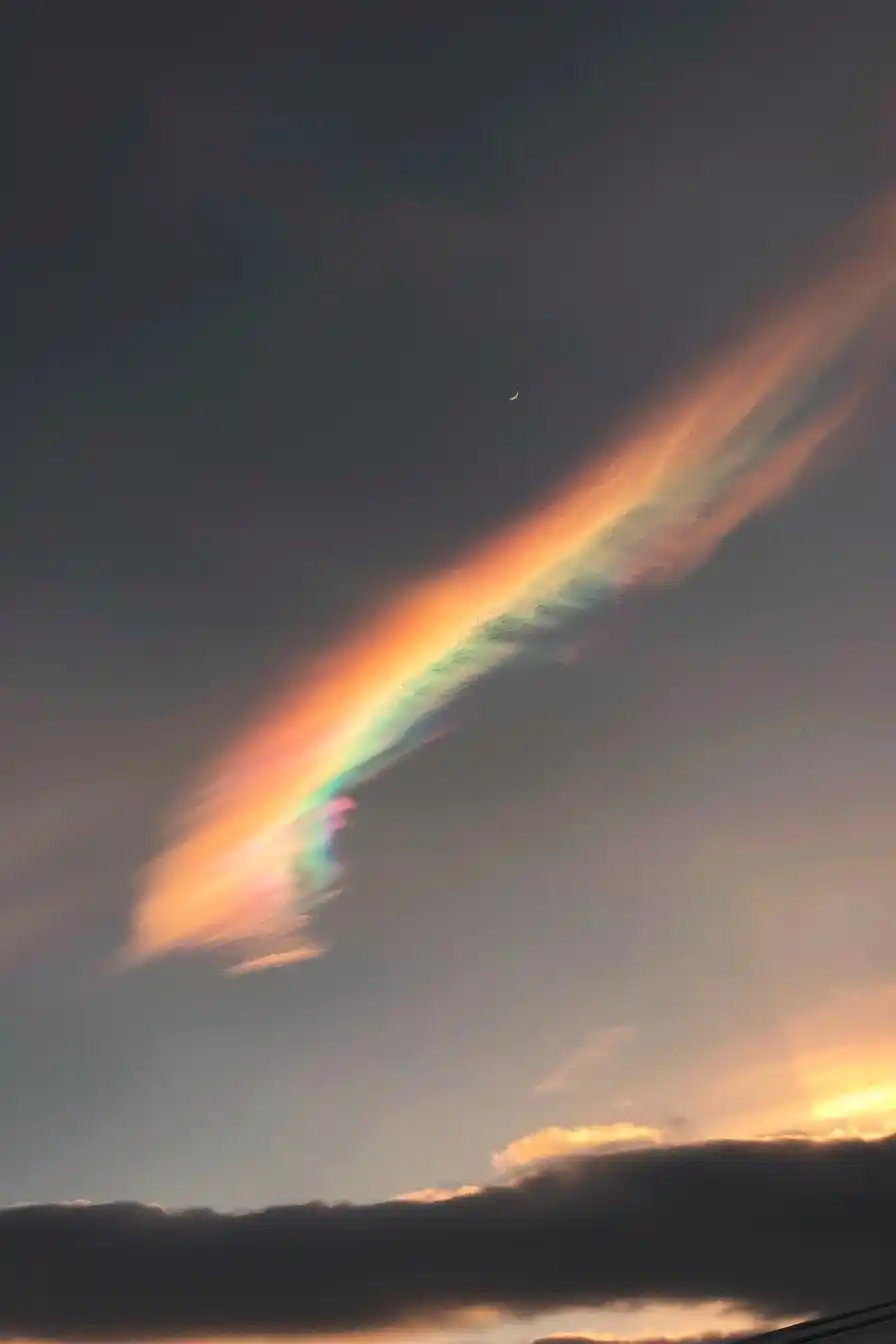 Rainbow Sunset Raw Art