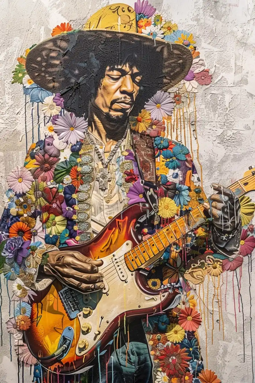 Intricate Troubadour Mural