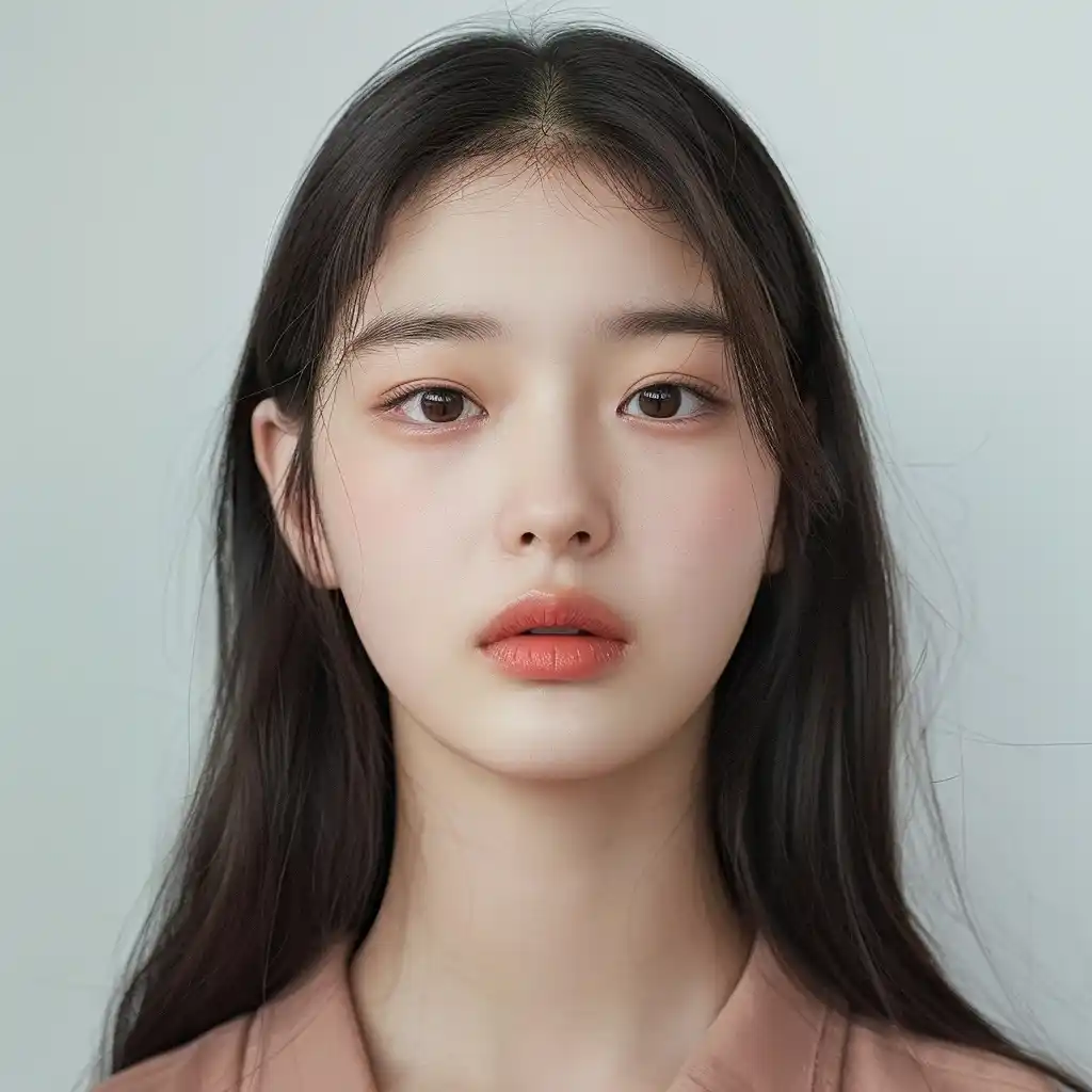 Symmetrical Korean Beauty Portrait