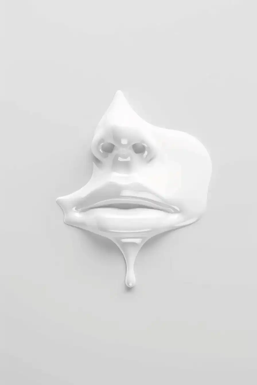 White Painted Face Portrait