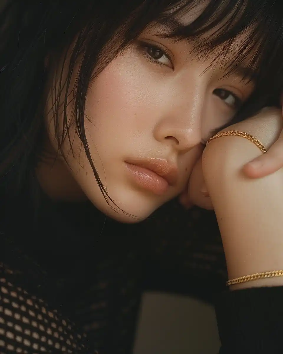 Minimalist Gold Bracelet Portrait