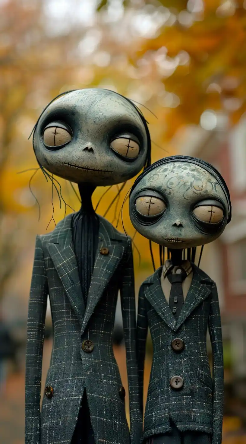 Wes Anderson Addams Card