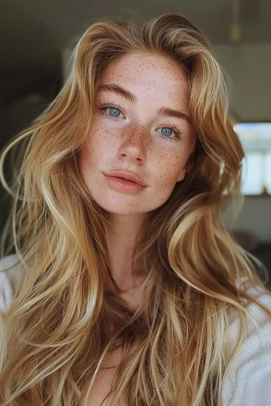 Natural Blonde Selfie Portrait