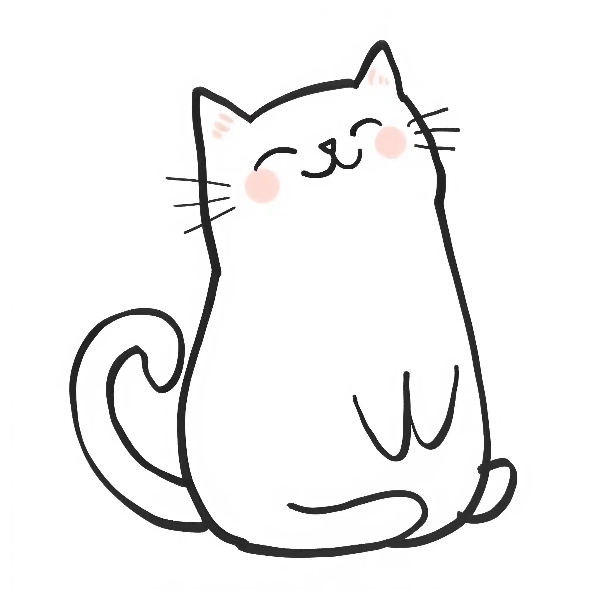 Minimalist Cat Emoji