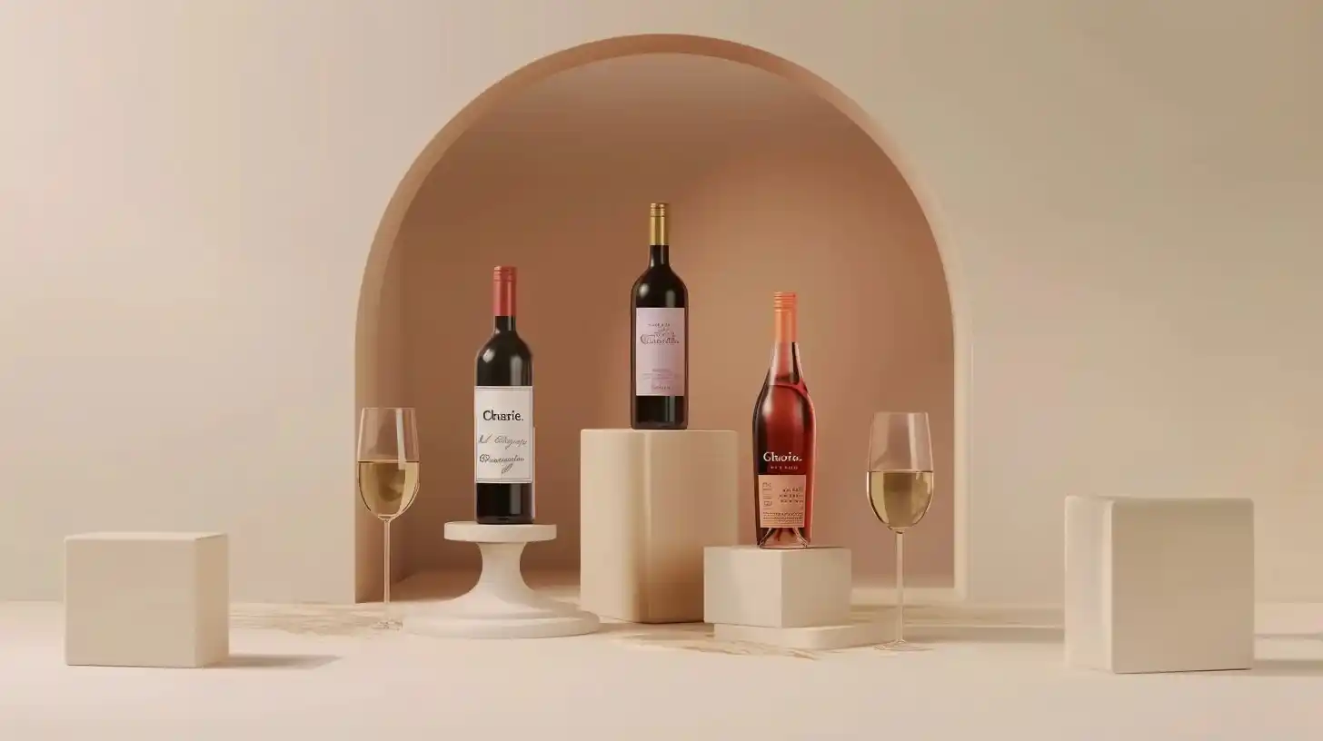 Pastel Wine Trio Pedestals