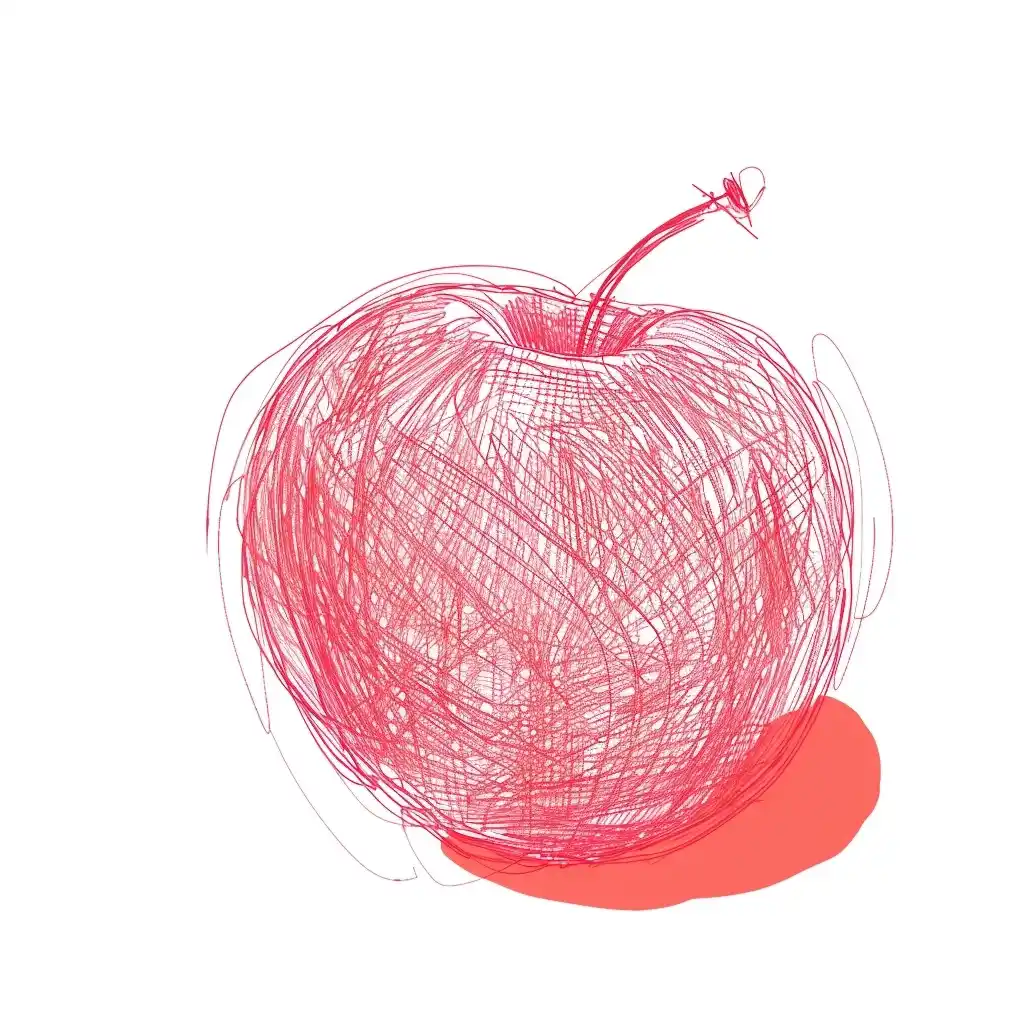 Minimal Apple Sketch