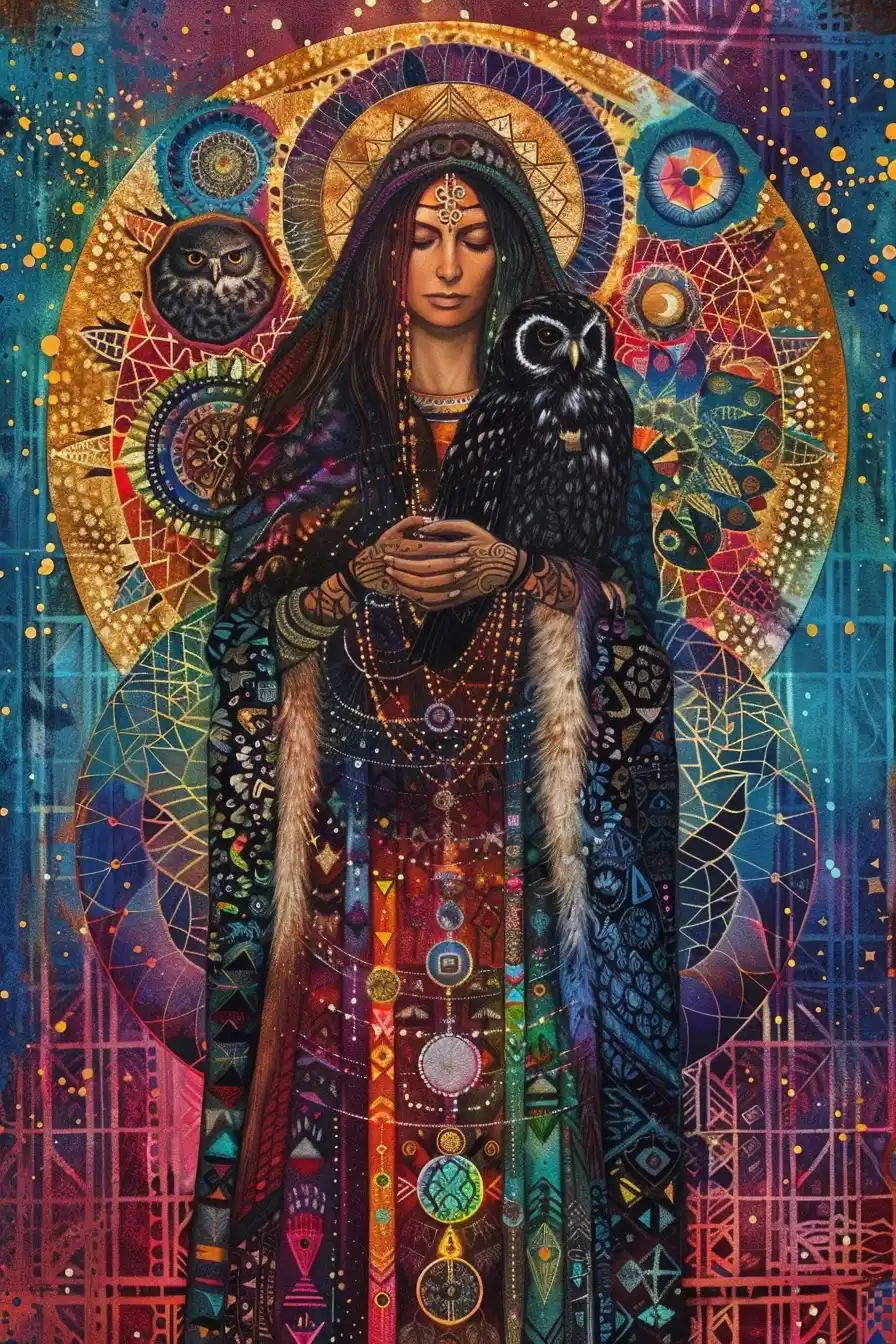 Mystical Sacred Geometry Portrait