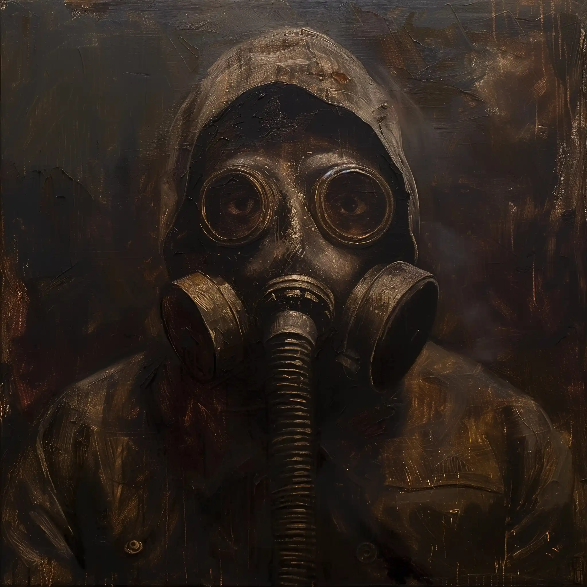 Rembrandt Gas Mask Portrait