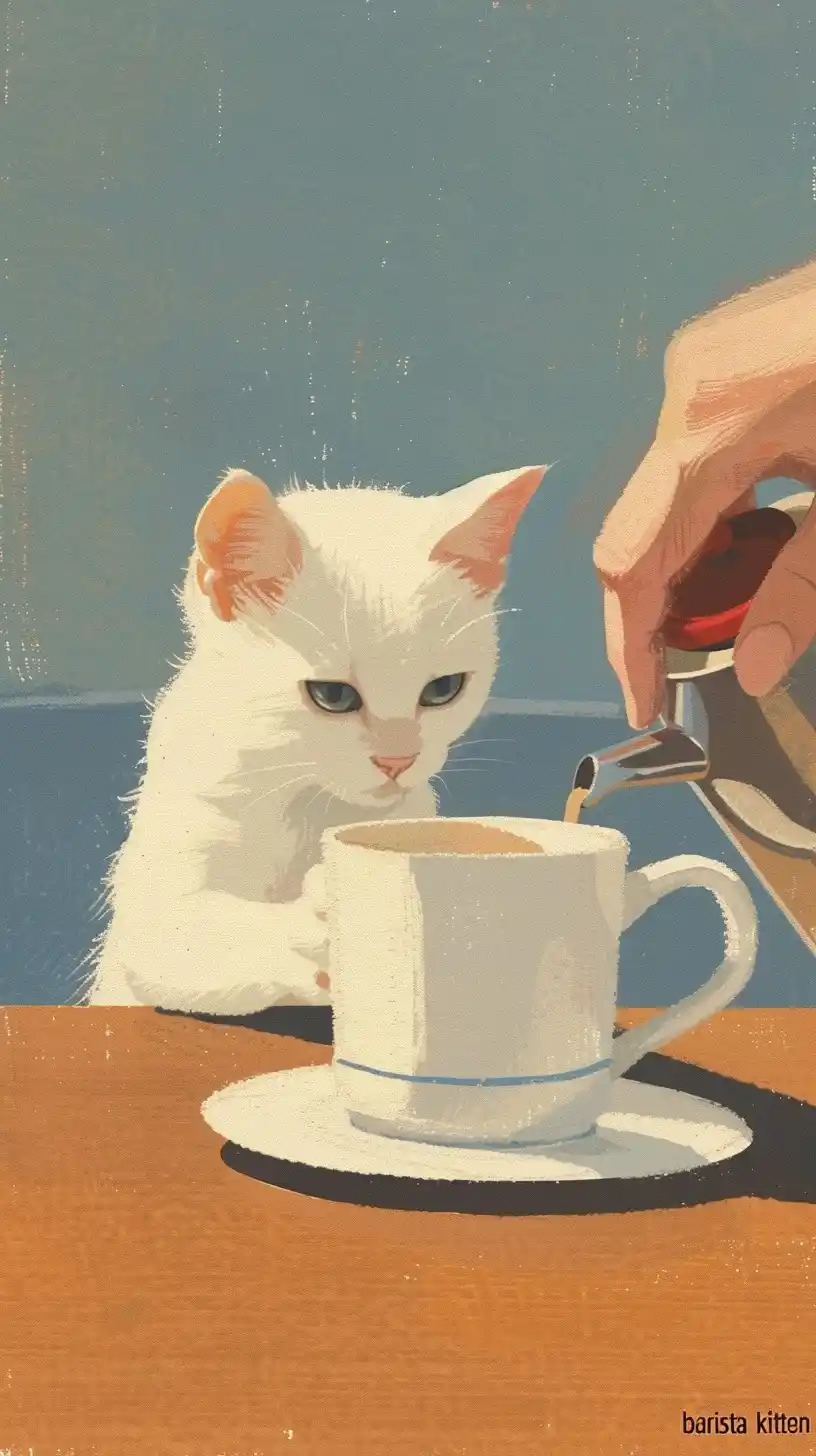 Anthro Barista Cat - AR