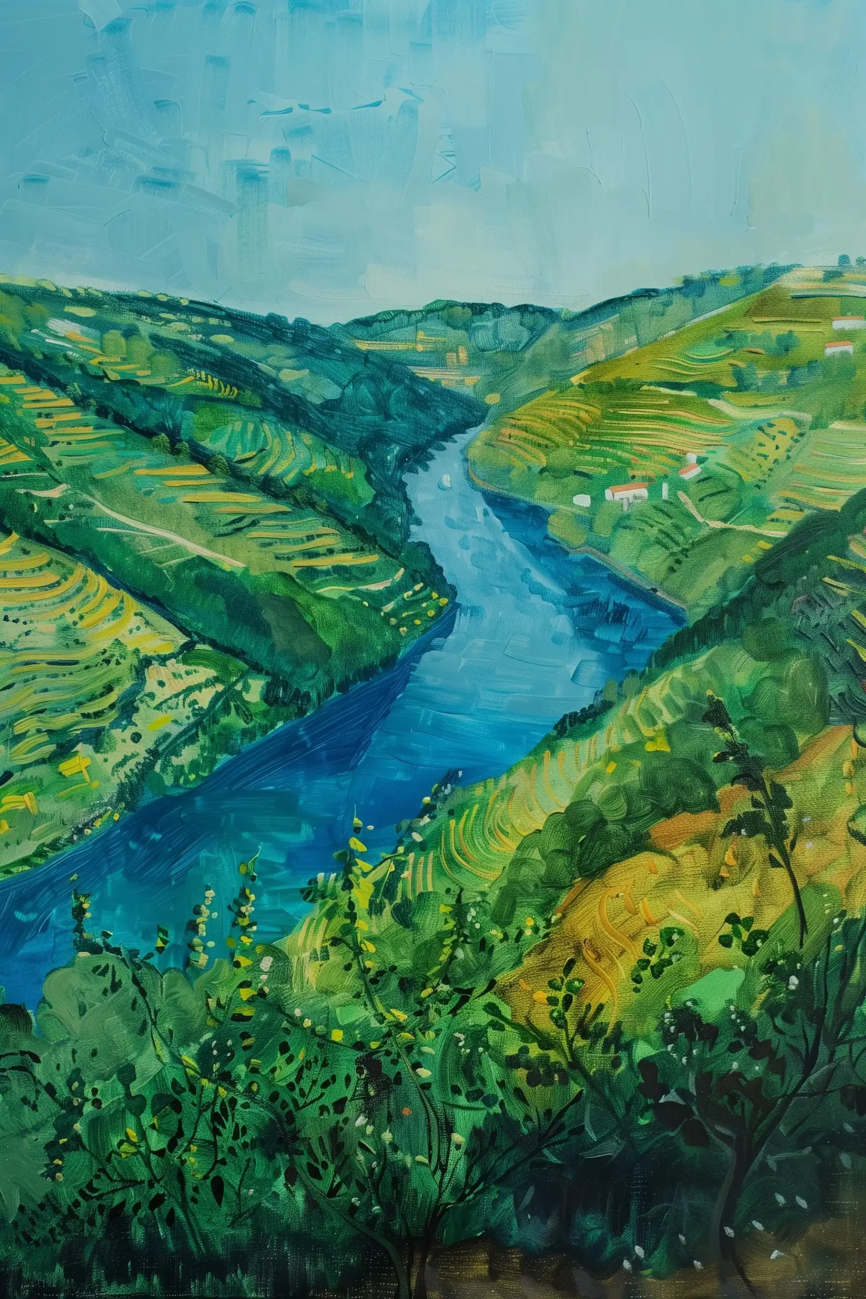 Green Abstract Duoro Valley