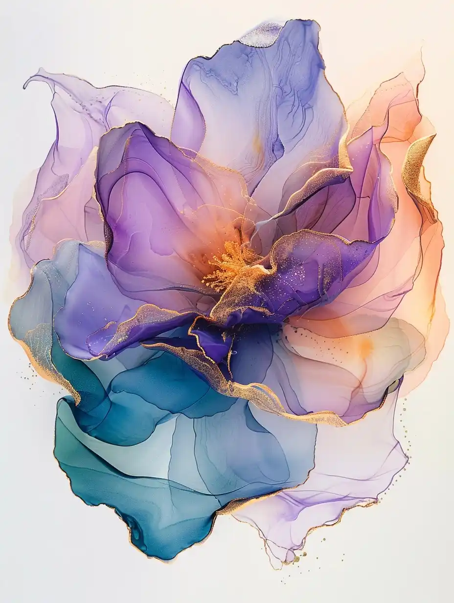 Pastel Alcohol Ink Abstract