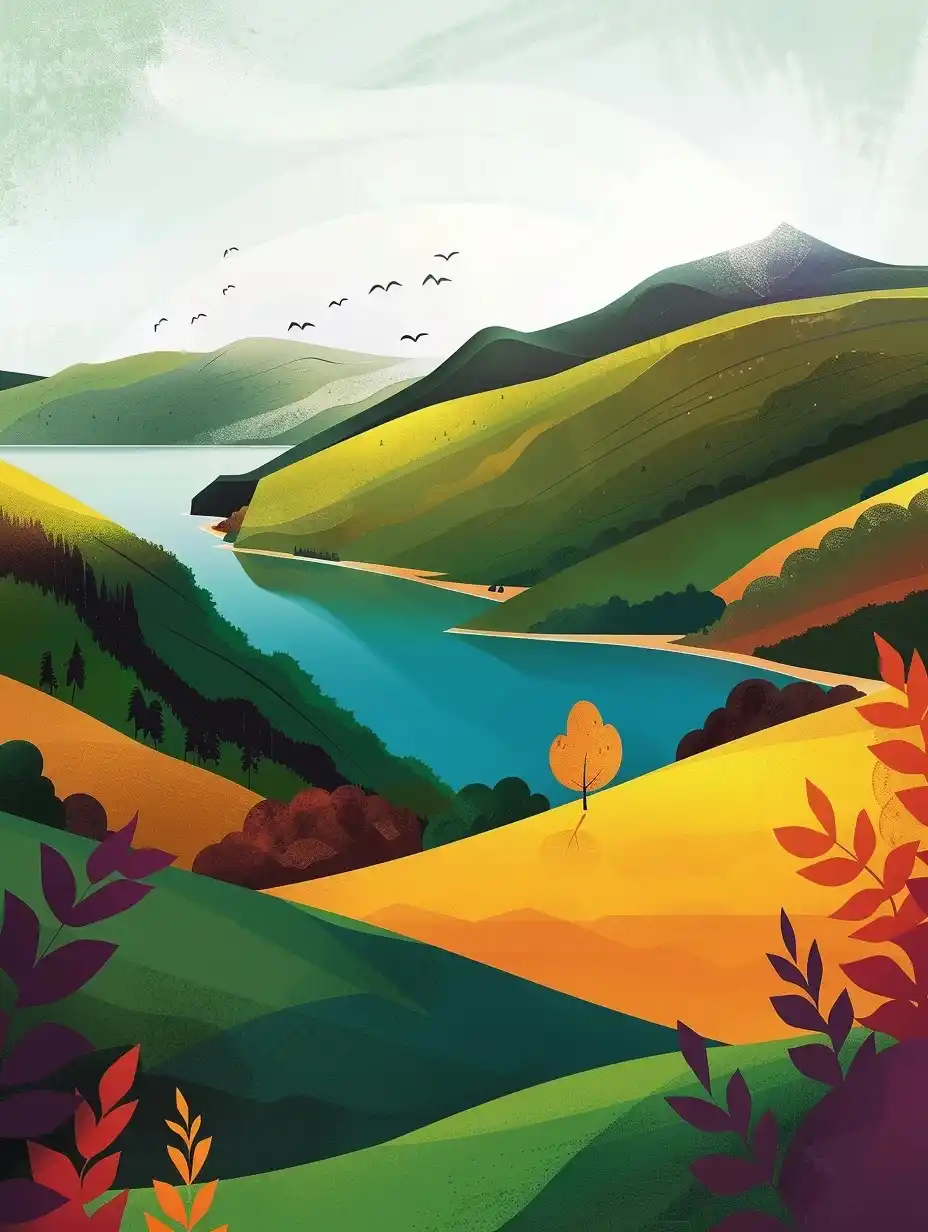 Minimalist Landscape Poster