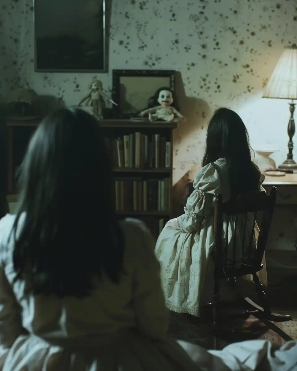 Dark Room Creepy Doll