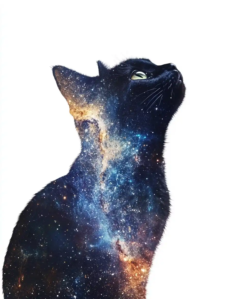Double Exposure Cat Galaxy