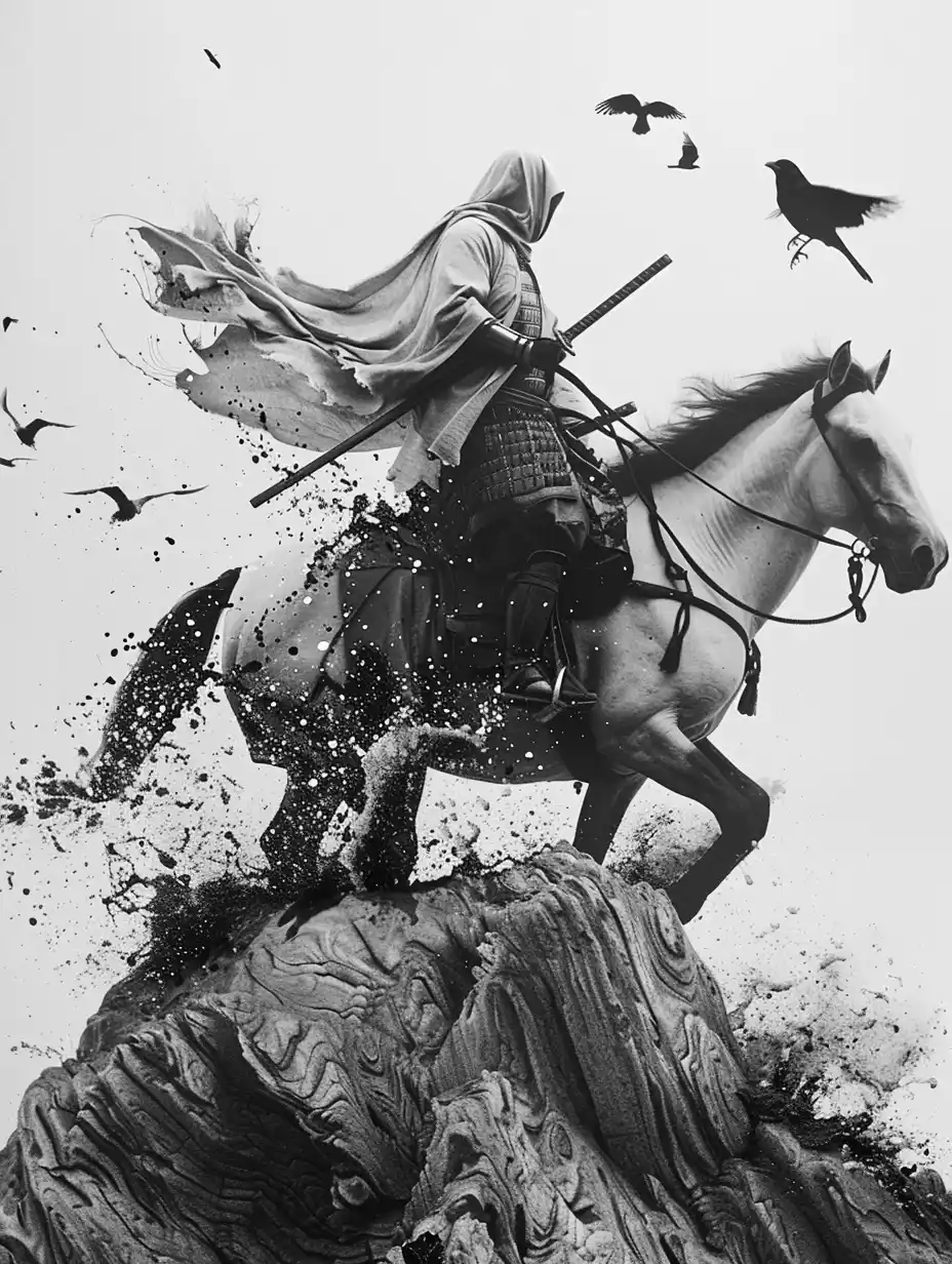 Ink Samurai Crow Zen