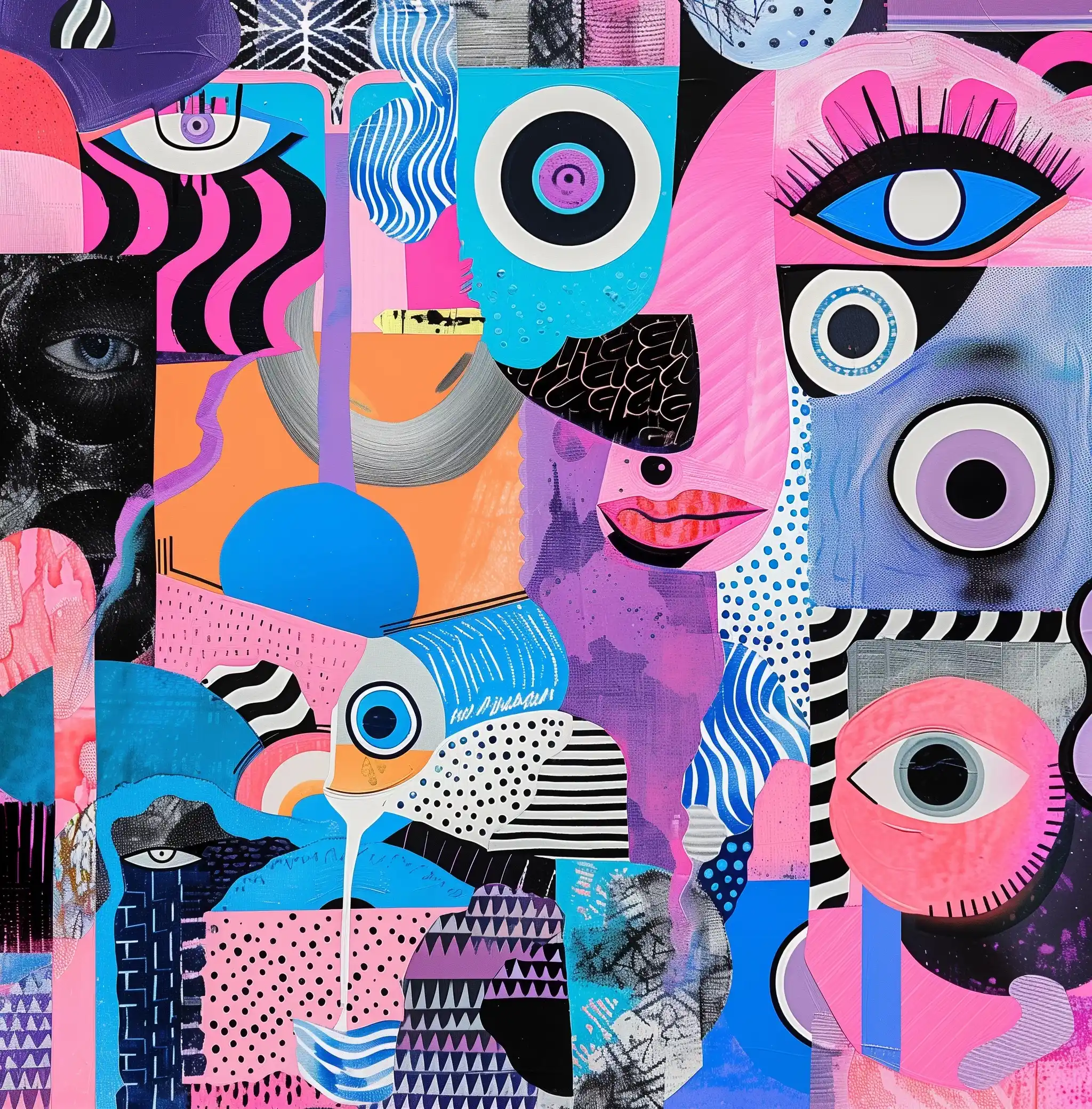 Maximalist Psychedelic Collage