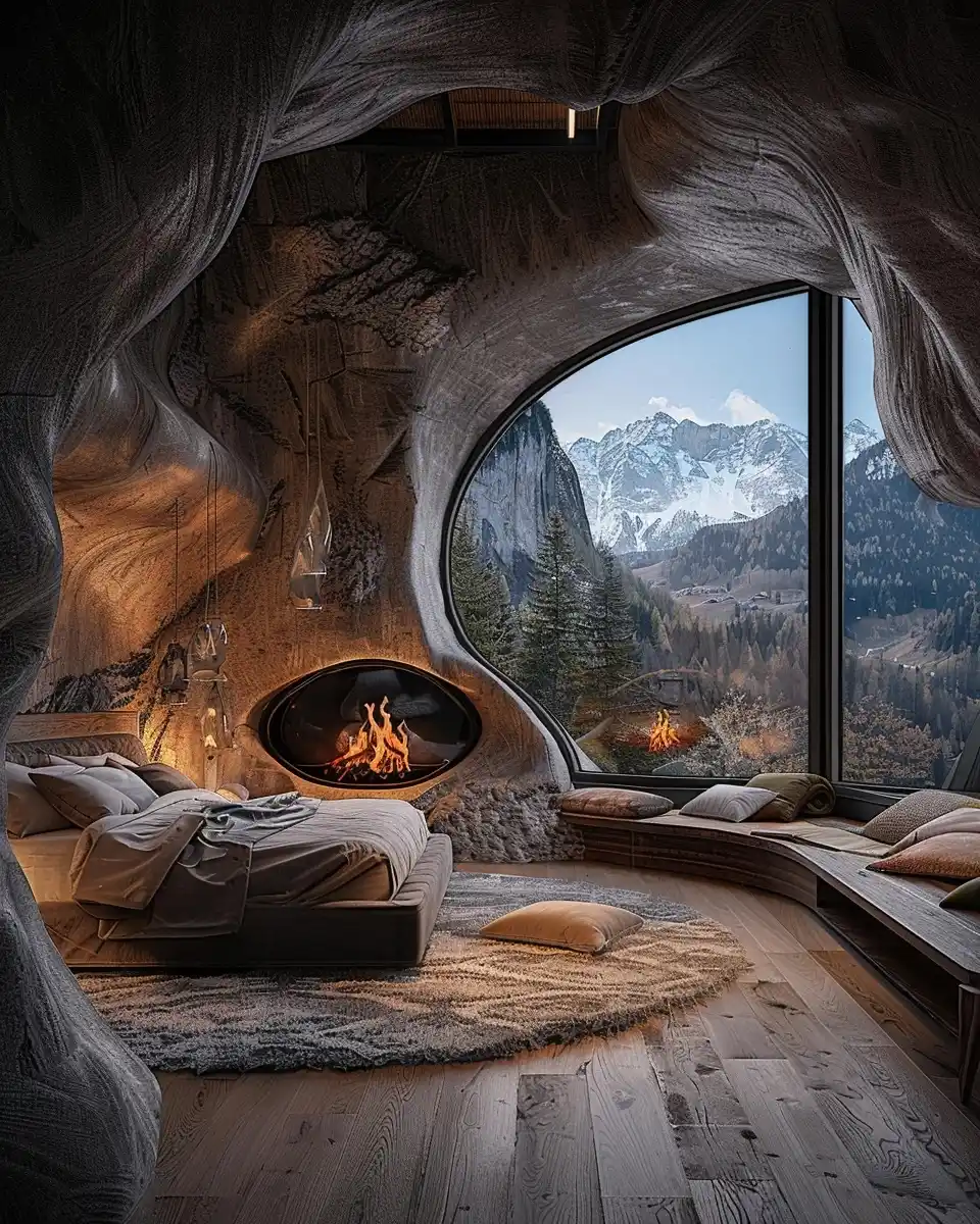 Luxurious Mountain Bedroom