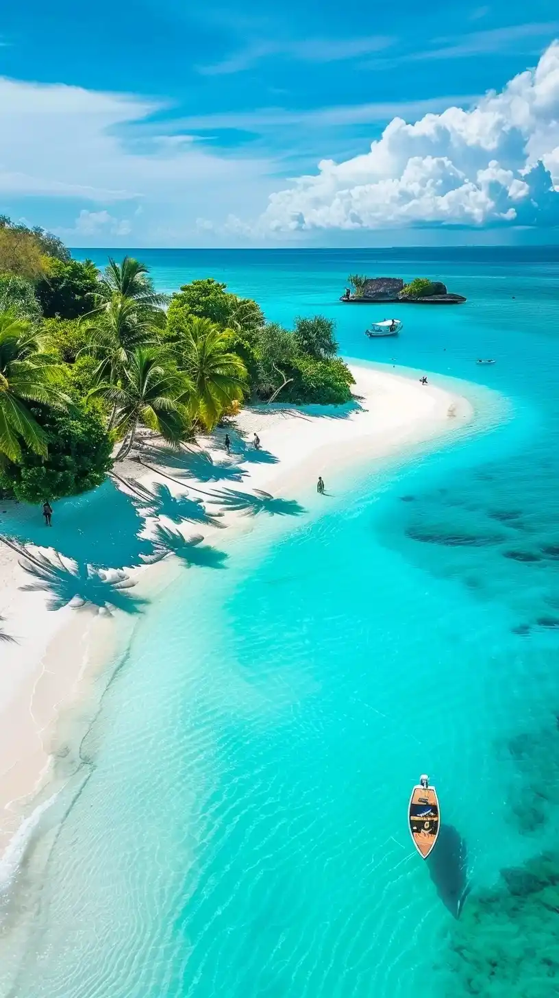 Tropical Lagoon Aerial Cinematics