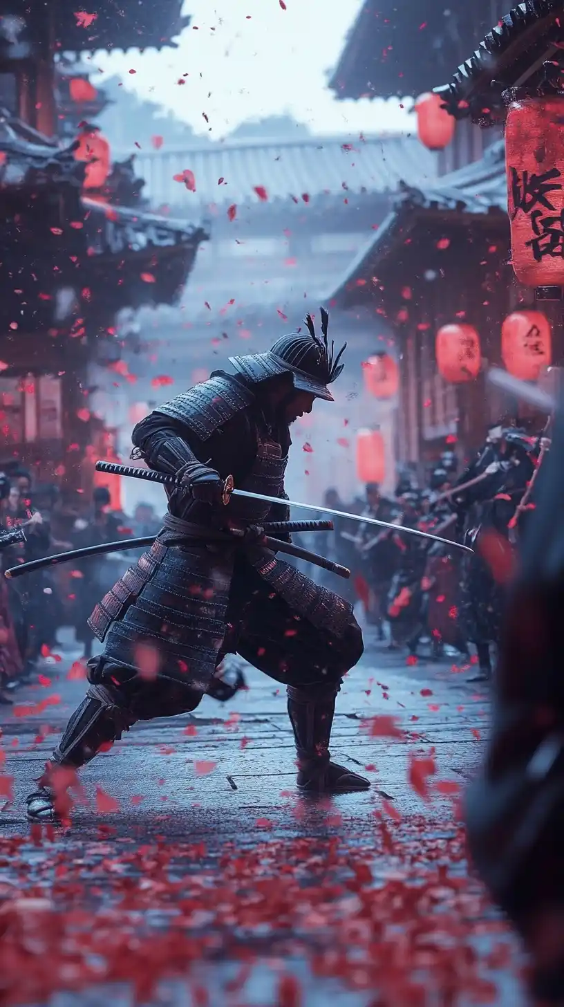 Realistic Samurai Street Attack