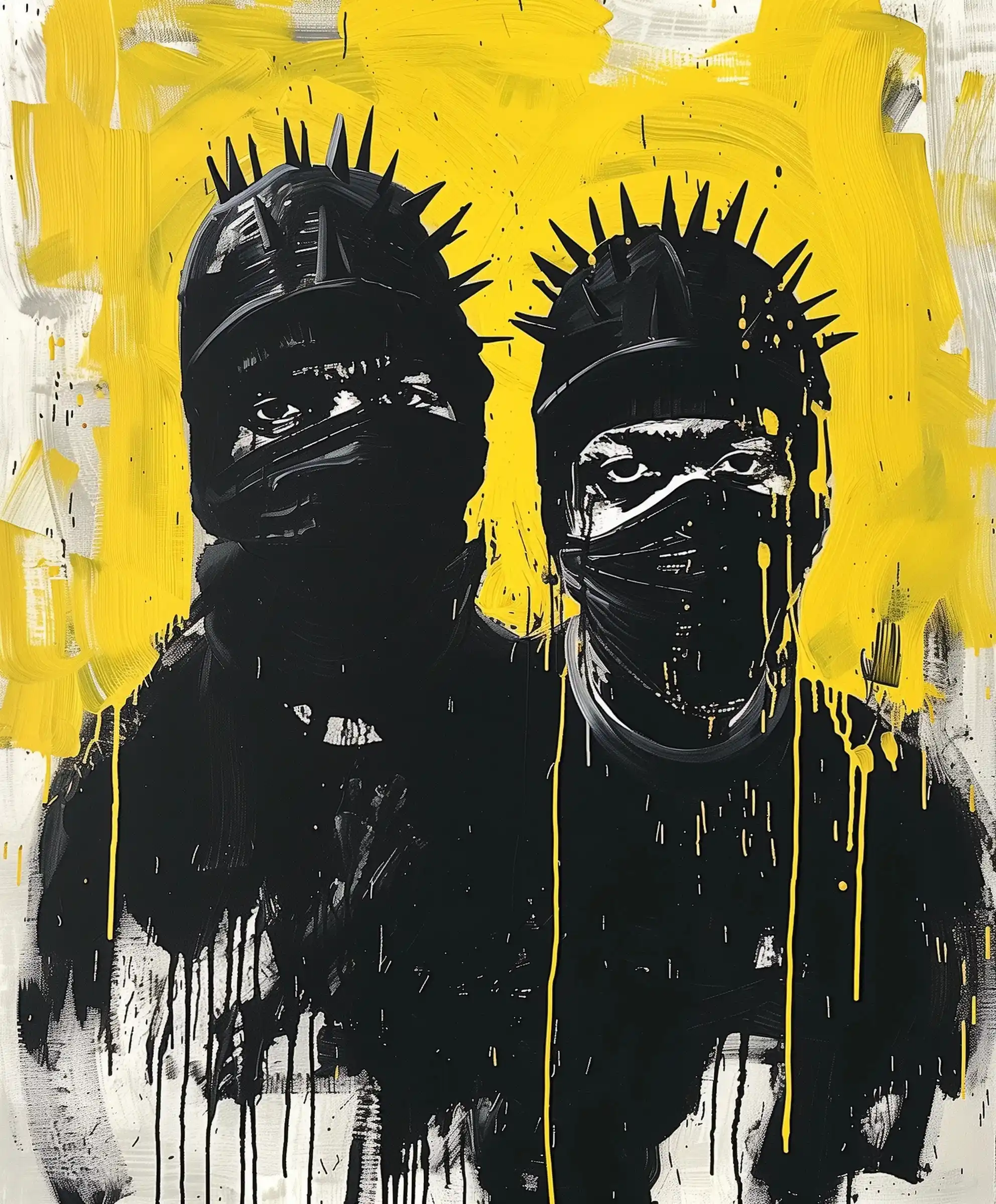 Graffiti Rappers in Black