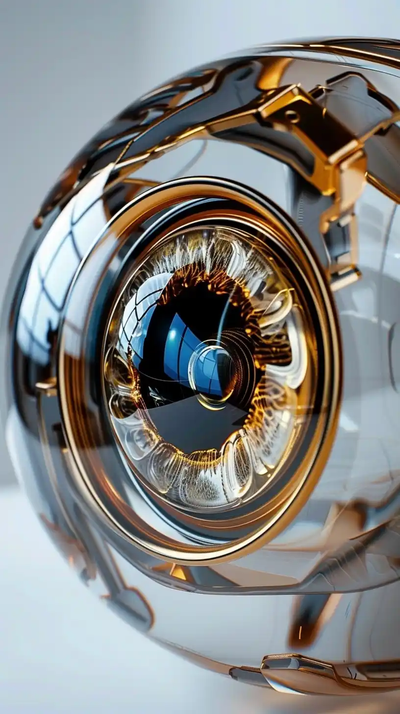 Abstract Robotic Eye Reflections