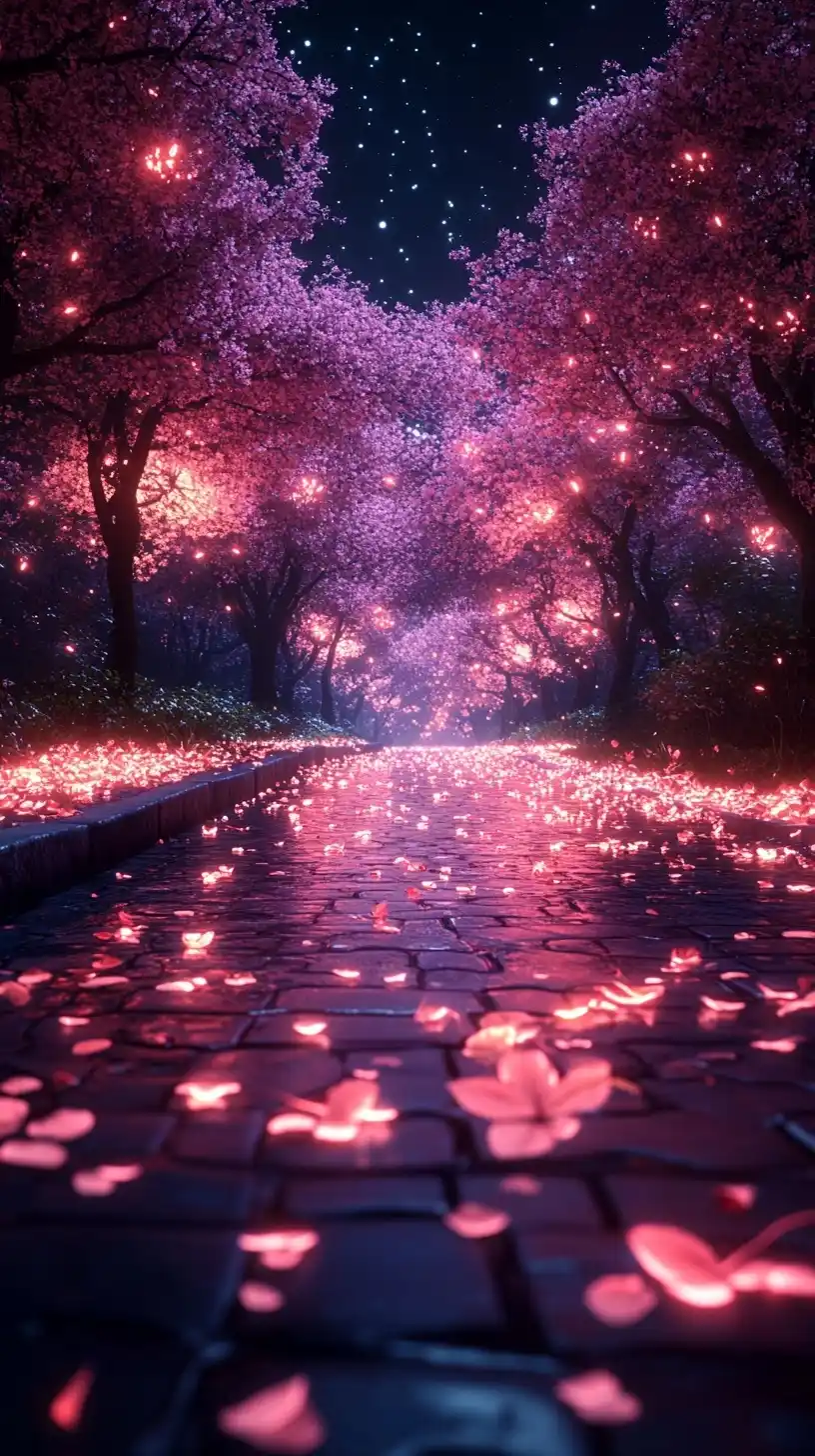 Dreamlike Night Path