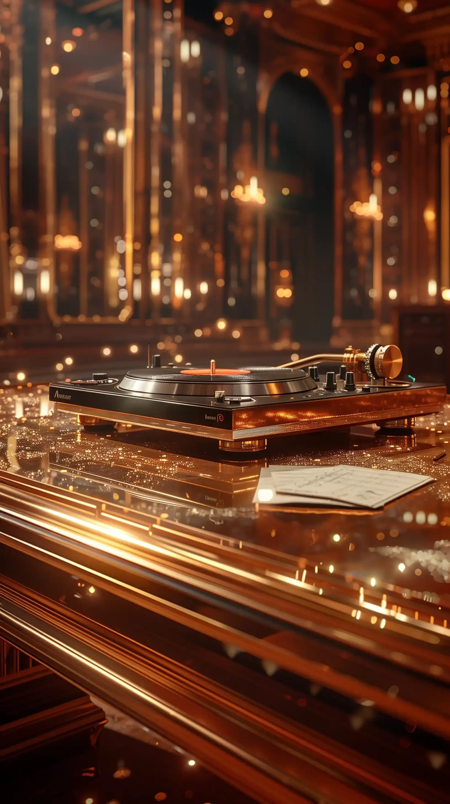 Golden Turntable Stage