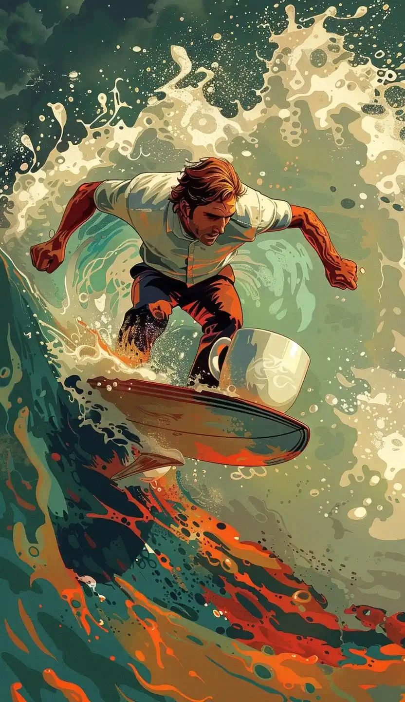 Frantic Mug Surfer