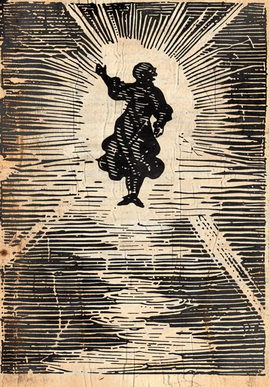 Medieval Solarized Figure