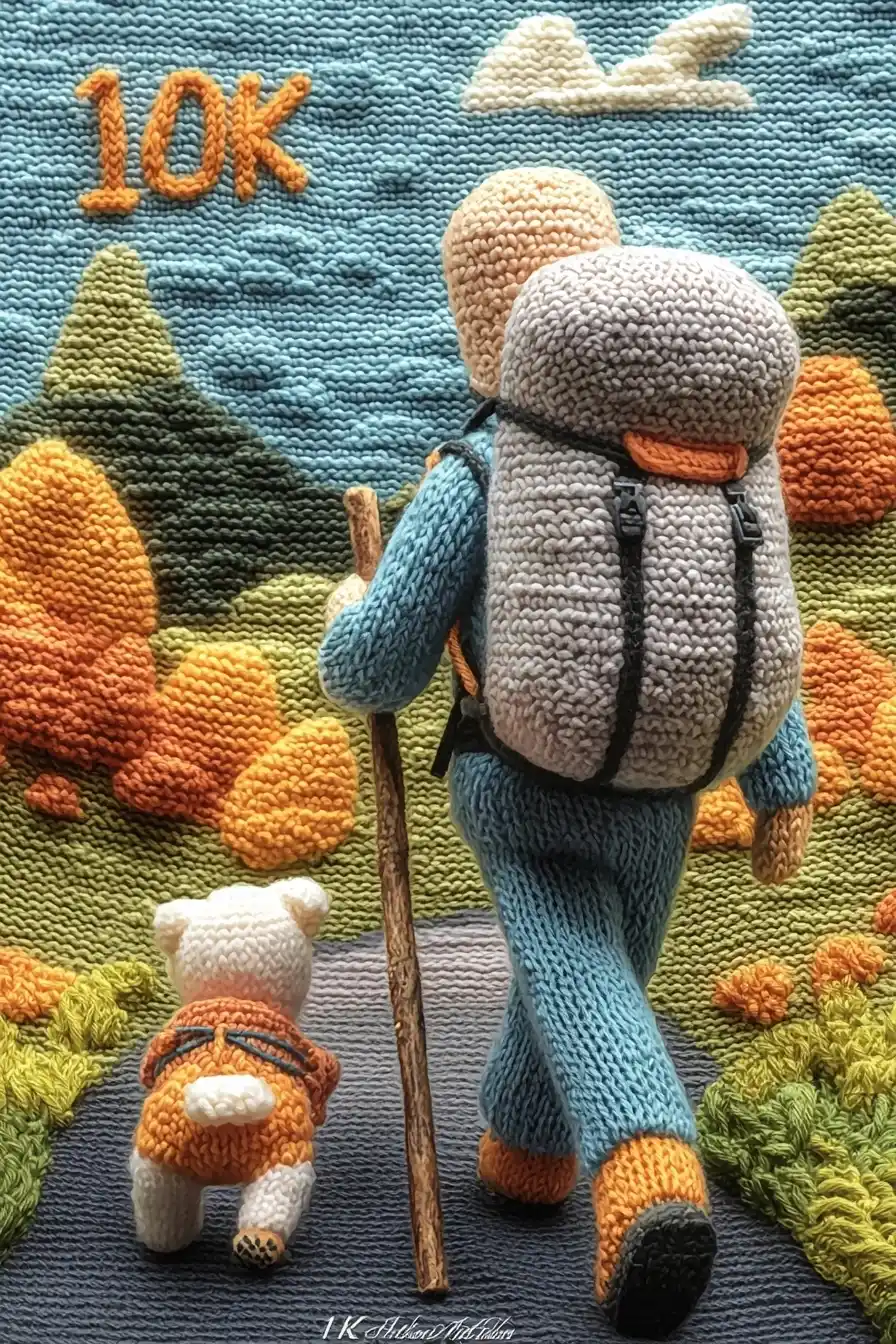 Woolen Hiker and Dog