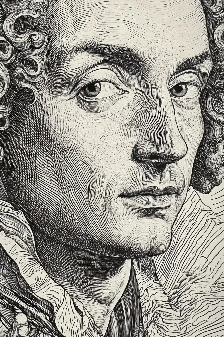 Baroque Nobleman Raster Portrait