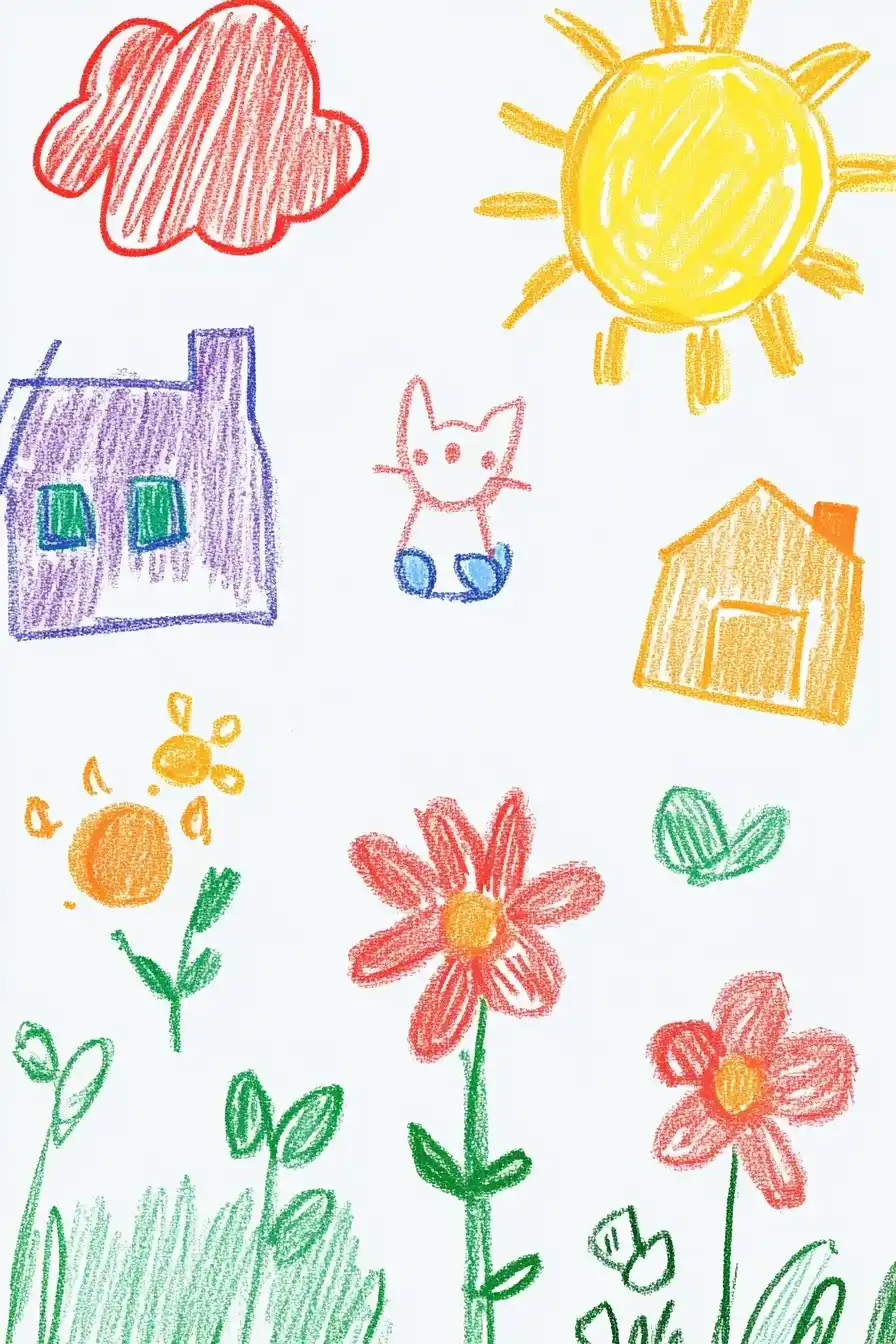 Doodle-Style Childrens Art