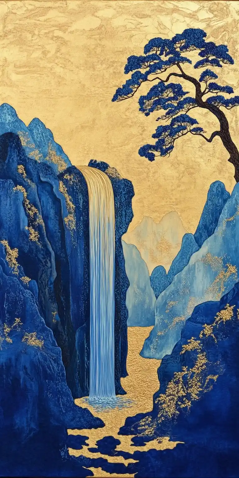Klein Blue Mountain Embroidery