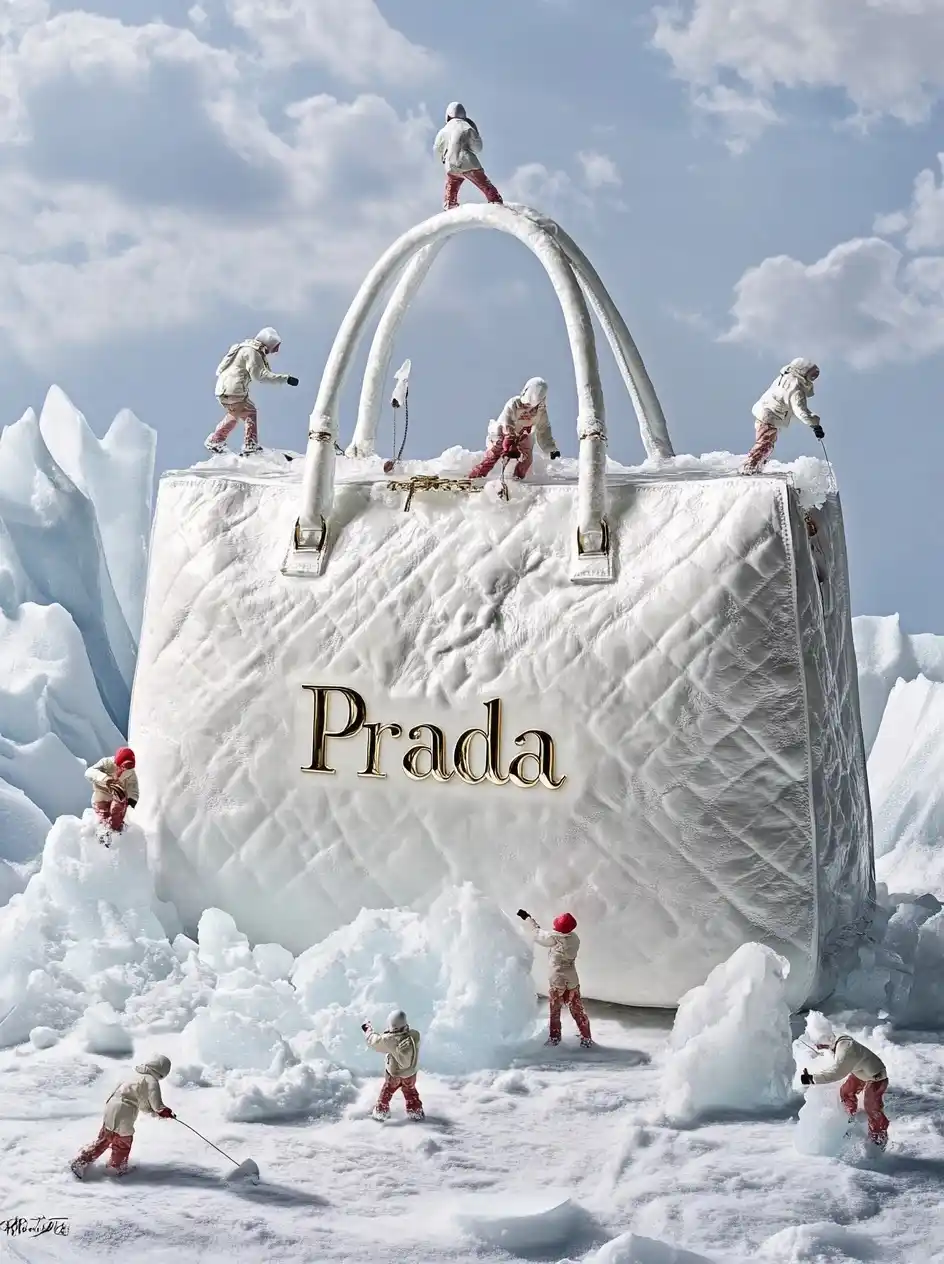 Ice Sculpture Handbag Creation