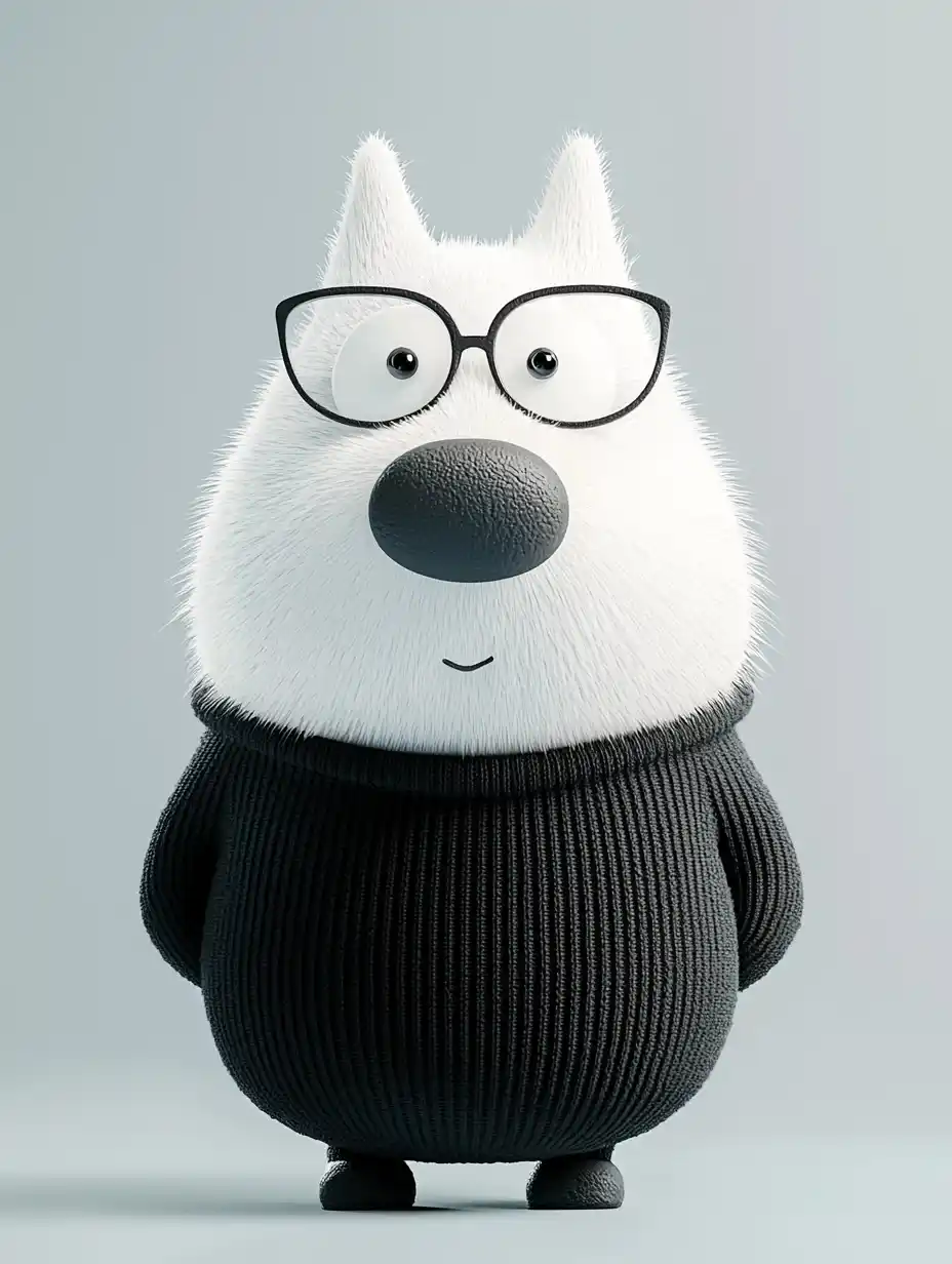 Cartoon Bull Terrier Playfulness