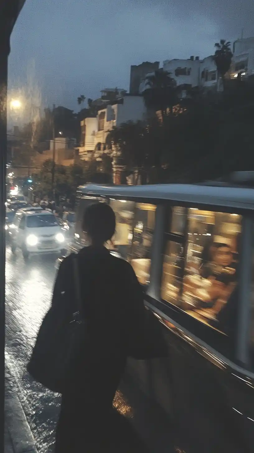 Blurry Nightscape in Casablanca