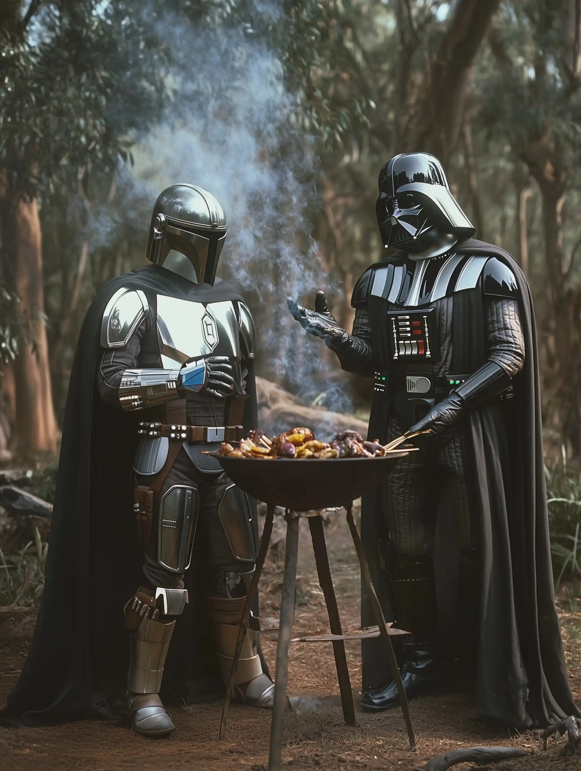 Mandalorian Vader Barbeque Film