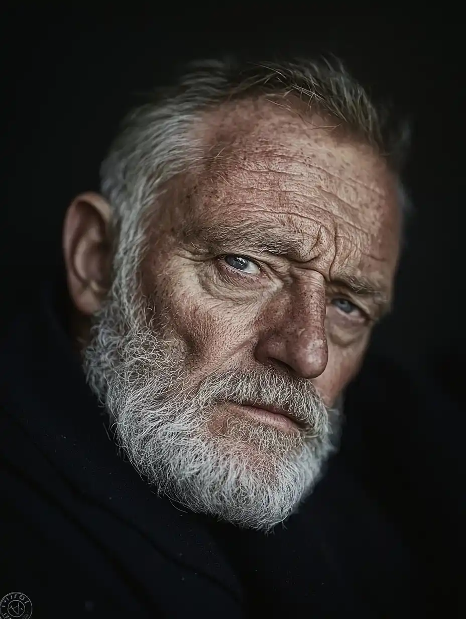 Ethereal Portrait of Old Man
