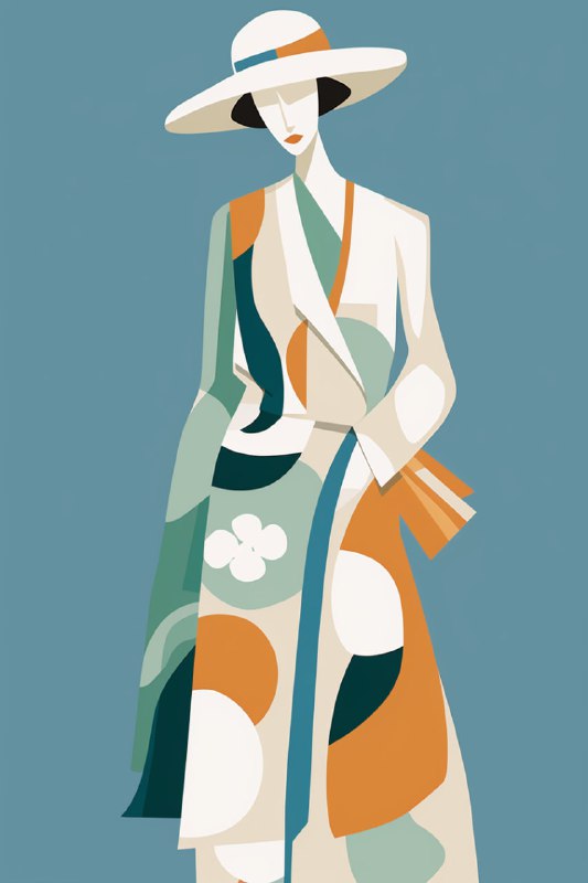 Matisse Zulma Woman Block Print in Muted Colours