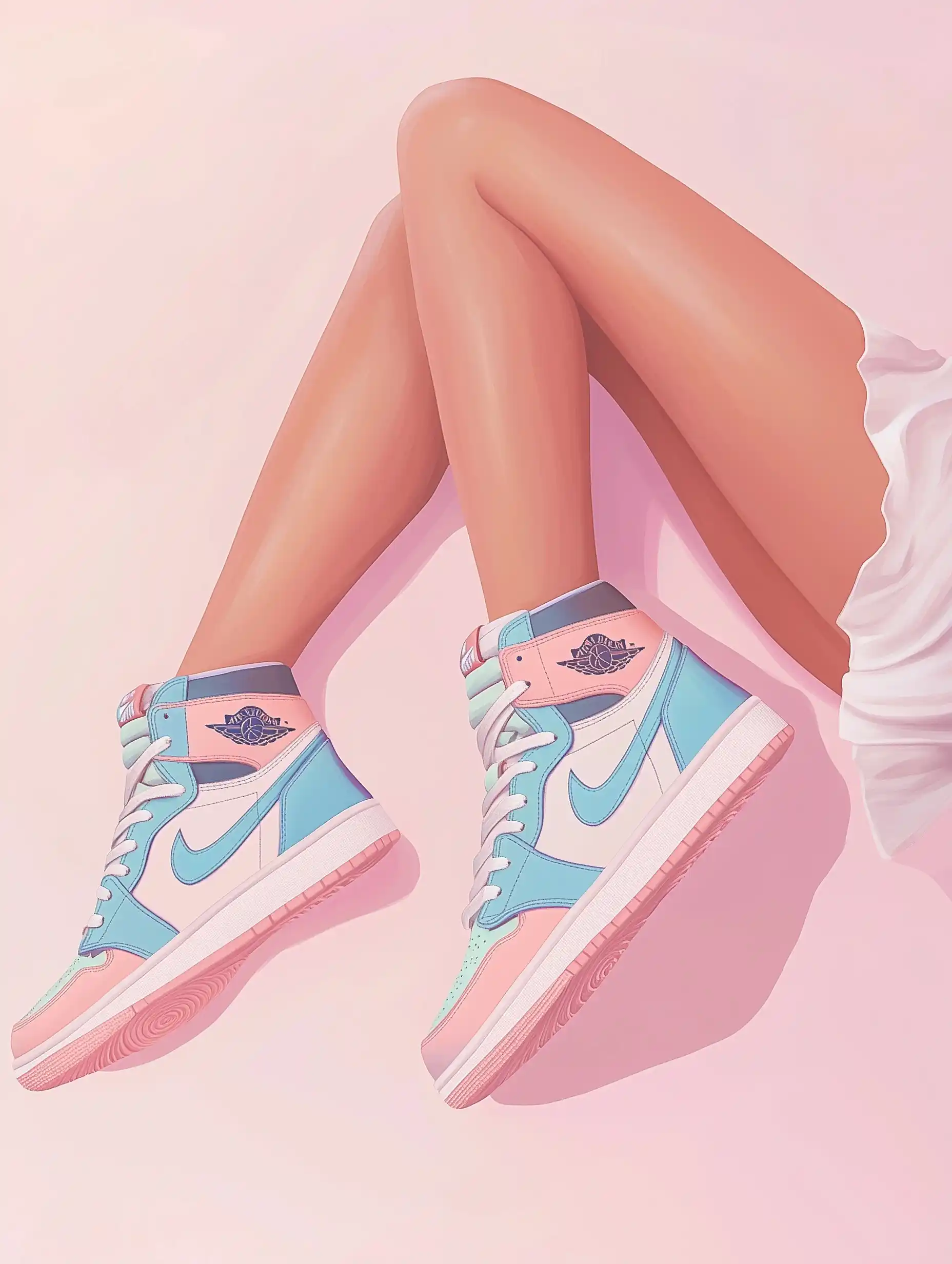 Pastel Sneakers in Air